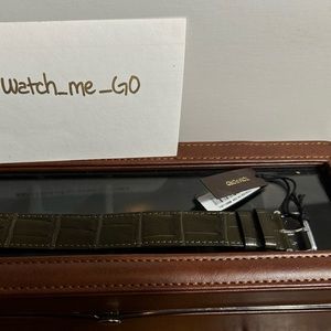 COPY - Tom Ford (Olive Green) Alligator  Leather Watch Strap 21’